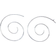 Shein 2pcs/Set Of Elegant Geometric Spiral Shaped Metal Earrings