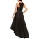 Adrianna Papell High-Low Mikado Gown - Black