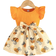 Shein Baby Girl Summer Flutter Sleeve Dress Lovely Bee Print With Bowknot And Stripe Design