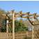 Rowlinson Cherington Garden Arch 150cm W x 72cm D Solid + Manufactured Wood Arbour in Natural