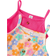 Shein pcs Young Girl Country Style Buttoned Patch Applique Digital Print Floral Suspenders Dress Set Including Red Suspenders Dress