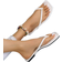 Shein Fashionable Outdoors Thong Sandals for Women, Minimalist Plain Artificial Leather Toe Post Flat Sandals