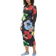 Stine Goya Pullover Long Sleeve Midi Dress - Watercolor Bloom