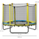 Homcom Kids Trampoline with Enclosure Safety Net Pads