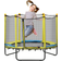 Homcom Kids Trampoline with Enclosure Safety Net Pads