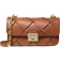 Michael Kors Tribeca Small Woven Leather Shoulder Bag - Brown