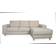 Ebuy24 Nordic Med Chaiselong Højrevendt Lys Beige Sofa