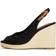 Tommy Hilfiger Slingback Wedge Espadrille Sandals - Black