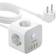 Baseus Powercombo 7 in 1 Steckdosenleiste Würfel 3 AC 3 x USB-A 1 x USB-C Weiß