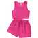 Shein Tween Girl Solid Tank Top - Drawstring Waist Shorts