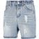 Shein Boys Ripped Frayed Bleach Wash Denim Shorts