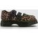Dr. Martens Leder Buzz Leopard Mary Jane Schuhe - Bräunen