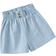Shein Girls Paperbag Waist Button Detail Shorts