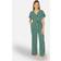 Yumi Geometric Wide Leg Jumpsuit - Green
