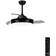 Create Wind Clear Ventilador De Techo Con Luz Negro 40W
