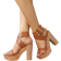Shein Women Buckle Decor Platform Chunky Heeled Ankle Strap Sandals, Elegant Summer Heeled Sandals