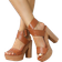 Shein Women Buckle Decor Platform Chunky Heeled Ankle Strap Sandals, Elegant Summer Heeled Sandals