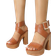 Shein Women Buckle Decor Platform Chunky Heeled Ankle Strap Sandals, Elegant Summer Heeled Sandals