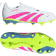 adidas Predator League Laceless Firm Multi-Ground Kids Stövler - Cloud White/Lucid Pink/Lucid Lemon