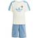 adidas Minecraft Tee and Short Set - Off White/Clear Blue