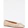 Dune London Heat Leather Woven Ballerina - Gold
