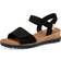 Tamaris Low Wedge Sandals - Black