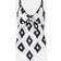Accessorize Monochrome Print Tie Front Swimsuit - Ivory