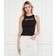 Calvin Klein Jeans Ribbed Cotton Logo Tank Top - Black
