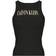 Calvin Klein Jeans Ribbed Cotton Logo Tank Top - Black
