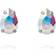 Caroline Svedbom Petite Drop Stud Earrings Rhodium Aurore Boreale