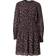 Msch Copenhagen Knielanges Kleid Schlässelloch-Ausschnitt - Black