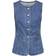 Only Onlgiulina S/L Button Vest DNM Medium Blue Denim