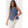 Only Onlgiulina S/L Button Vest DNM Medium Blue Denim