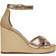 Tommy Hilfiger Metallic High Wedge Espadrille - Gold