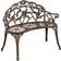 Casa.Pro Monfalcone Outdoor Sitzbank 99 x 54 x 78 cm Metallbank Aluminiumguss mit Beinen aus Gusseisen Gartenbank