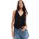 Stradivarius Linen Blend Buttoned Waistcoat - Black