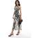 New Look Sort Midikjole Med Halterneck Og Zebra-Print