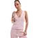 Stradivarius Embroidered Linen Blend Top - Pastel Pink
