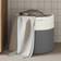 vidaXL Grey 100% Cotton Storage 40x35 cm Basket