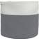vidaXL Grey 100% Cotton Storage 40x35 cm Basket