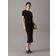 Calvin Klein Slim Midi T-Shirt Dress - Black