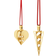 Georg Jensen Weihnachtsschmuck-Set 2025 Herz & Spitztüte 18 Karat Goldauflage Weihnachtsbaumschmuck 2Stk.