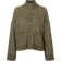 Selected Sia Ras Long Sleeve Knit Zipper Cardigan - Vetiver Melange