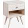 Sklum With Storage In Mango Wood Ukurla Vintage White Bedside Table