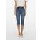 Vero Moda Mid Rise Slim Fit Capris - Medium Blue