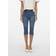 Vero Moda Mid Rise Slim Fit Capris - Medium Blue