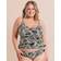 Curvy Kate Ripple Reef Non-wired Multiway Tankini Top - Black Print