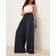 adidas Adicolor Satin Wide Leg Track Joggers - Navy