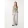 Stradivarius Flowing Textured Trousers - Light Grey