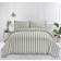 OHS Stripe Frill Set Double Duvet Cover Green (200x200cm)